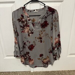 Lilac flower blouse